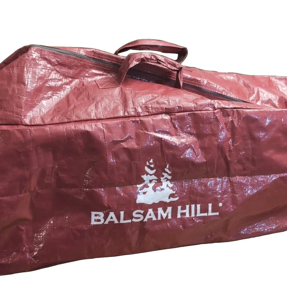 Balsam Hill Artificial Christmas Tree Storage Bag Large Maroon Padded Polyester